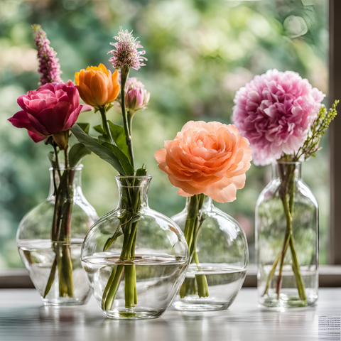 CLEAR GLASS BUD VASE SERIES