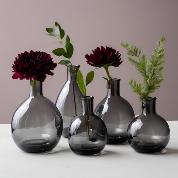 SMOKE GREY BUD VASE SERIES