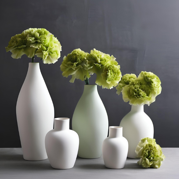 WHITE CERAMIC BUD VASE SERIES