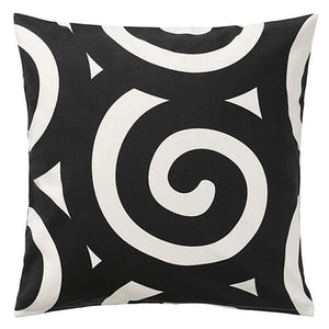 PIL502 - BLACK & WHITE SWIRL PILLOW