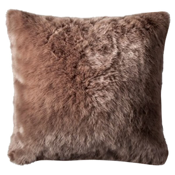 PIL007 - LIGHT BROWN FAUX FUR PILLOW