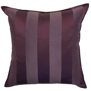 PURPLE TONE ON TONE STRIPE PILLOW